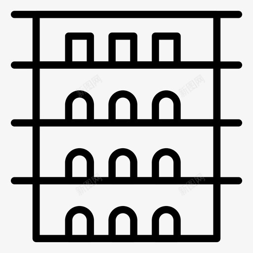 建筑房产酒店图标svg_新图网 https://ixintu.com 办公室 度假和旅游线路图标 建筑 房产 房地产 酒店