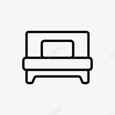 床沙发长沙发图标图标