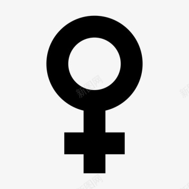 金星符号女性希腊语图标图标