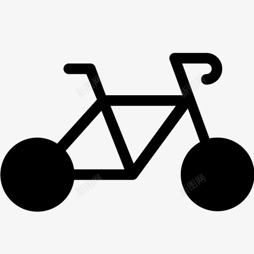 自行车骑行交通工具图标svg_新图网 https://ixintu.com 交通工具 固体运输工具 自行车 骑行