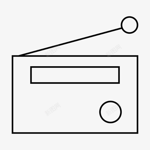 广播信息新闻图标svg_新图网 https://ixintu.com 信息 广播 新闻 野餐热线