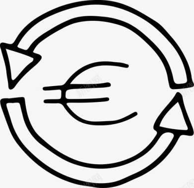 欧元商业商人图标图标