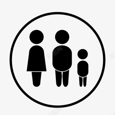 家庭孩子妈妈图标图标
