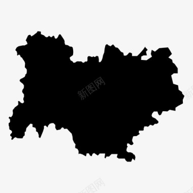 法国地区地图奥弗涅法国图标图标