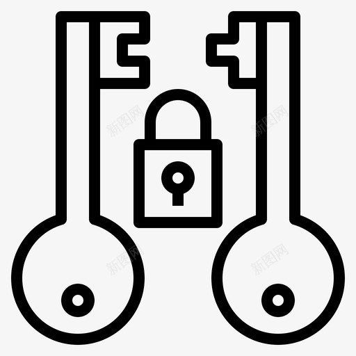 非对称加密区块链数据图标svg_新图网 https://ixintu.com 加密货币区块链 区块链 安全 数据 非对称加密
