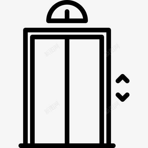 电梯公寓房子图标svg_新图网 https://ixintu.com 公寓 房地产 房子 电梯 钥匙