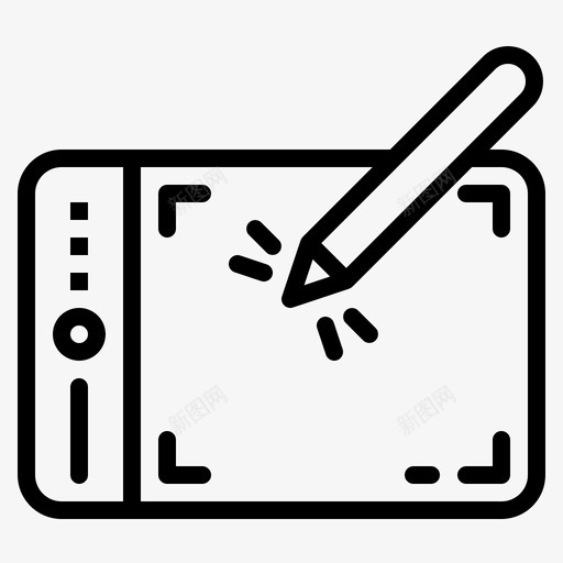 图形板图形铅笔图标svg_新图网 https://ixintu.com wacom 办公元素 图形板 图形设计 铅笔