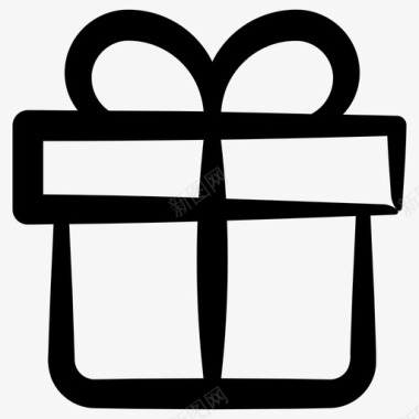 礼品礼品盒接收礼物图标图标