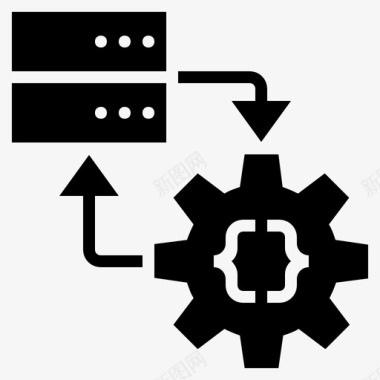 软件开发计算机编程服务器端编程图标图标