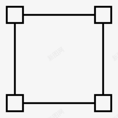 路径点矩形图标图标