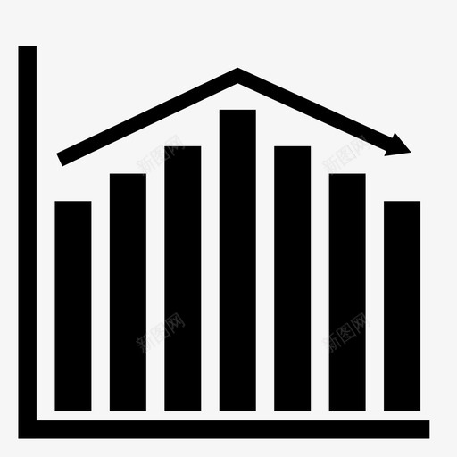 股票市场图条形图统计图标svg_新图网 https://ixintu.com 条形图 统计 股票市场图