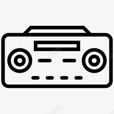 收音机音箱电子产品图标图标