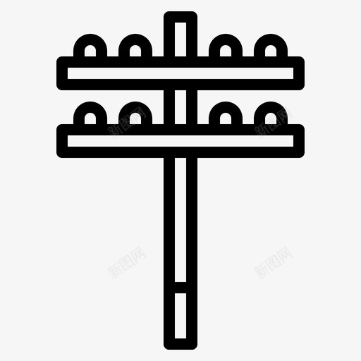 电线杆电气电子图标svg_新图网 https://ixintu.com 城市元素建筑 电子 电气 电线杆 邮政