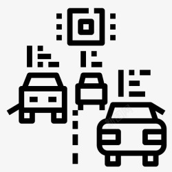 汽车氧传感器雷达无人驾驶gps图标高清图片