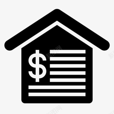 房地产房屋抵押房地产业务图标图标