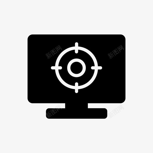 目标计算机搜索引擎优化图标svg_新图网 https://ixintu.com 搜索引擎优化 目标 计算机