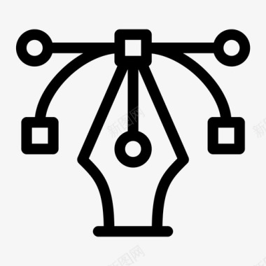 钢笔工具平面图采购商图标图标