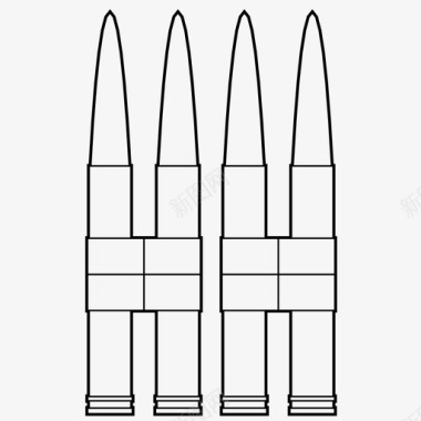 子弹弹药枪图标图标