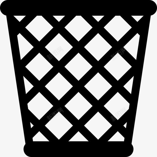 垃圾筐回收垃圾图标svg_新图网 https://ixintu.com 回收 垃圾 垃圾筐 小 废物