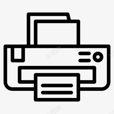打印机打印办公用品图标图标