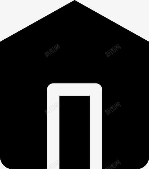 家住所小屋图标svg_新图网 https://ixintu.com 住所 家 小屋 房地产 房子