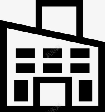 办公楼大厦城楼图标图标
