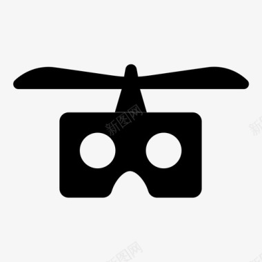 vr无人机3d眼镜图标图标