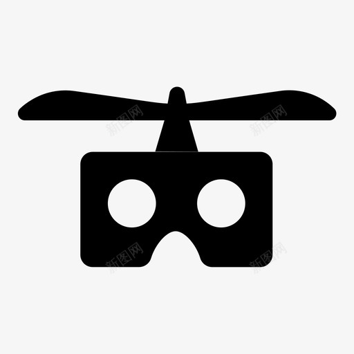 vr无人机3d眼镜图标svg_新图网 https://ixintu.com 3d vr无人机 眼镜 虚拟眼镜