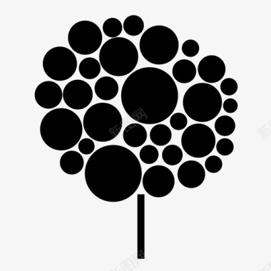 树花森林图标图标