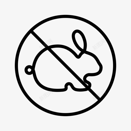 无动物试验无虐待未经动物试验图标svg_新图网 https://ixintu.com 无动物试验 无虐待 未经动物试验 禁止