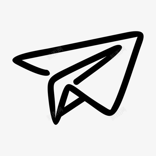 纸飞机飞机折纸童年图标svg_新图网 https://ixintu.com 业务线图标 信息 童年 纸飞机 飞机折纸