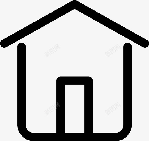 家住所小屋图标svg_新图网 https://ixintu.com 住所 家 小屋 房地产 房子