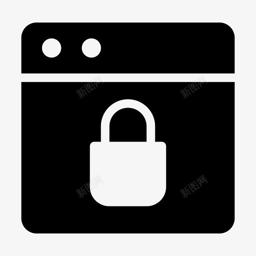 互联网锁私人图标svg_新图网 https://ixintu.com 互联网 安全 私人 购物 购物和电子商务图标第二卷 锁