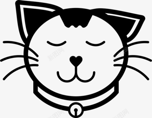 快乐猫猫表情爱图标图标