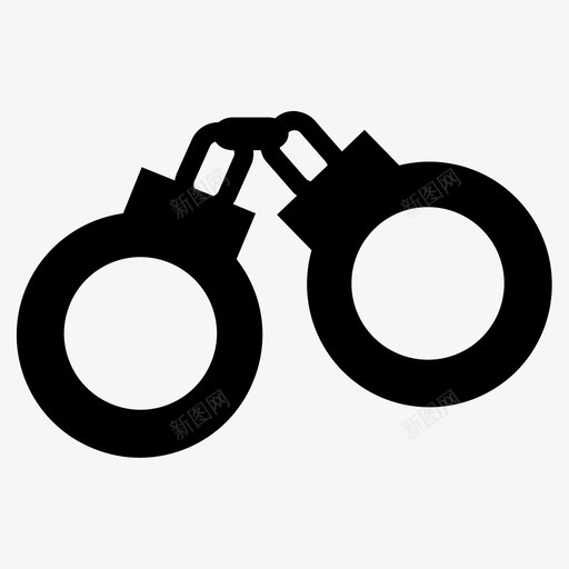 手铐监狱法律图标svg_新图网 https://ixintu.com 奴隶 手铐 法律 法律和正义黑填充 监狱 警察