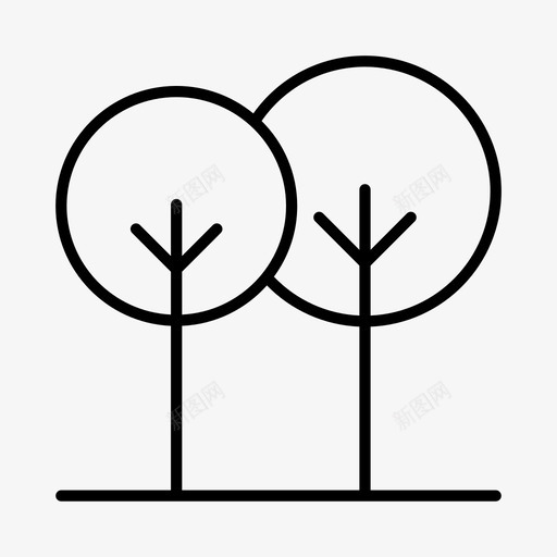 树木生态环保图标svg_新图网 https://ixintu.com 可持续发展 树木 环保 生态 绿色能源