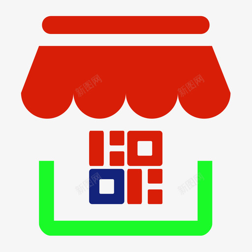 门店支付二维码svg_新图网 https://ixintu.com 门店支付二维码 icon-mdzfewm