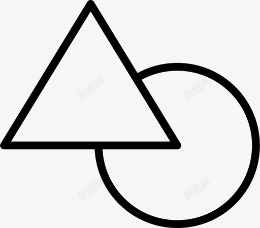 形状圆图案图标svg_新图网 https://ixintu.com 三角形 几何 图案 圆 形状 薄几何图形