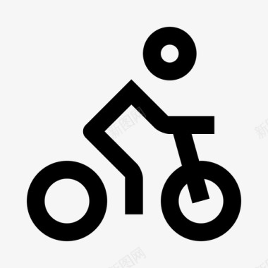 自行车活动人图标图标