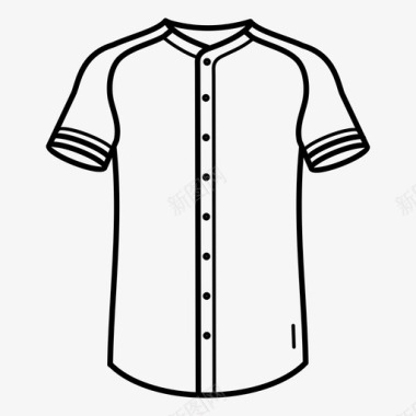 棒球服棒球t恤运动衫图标图标