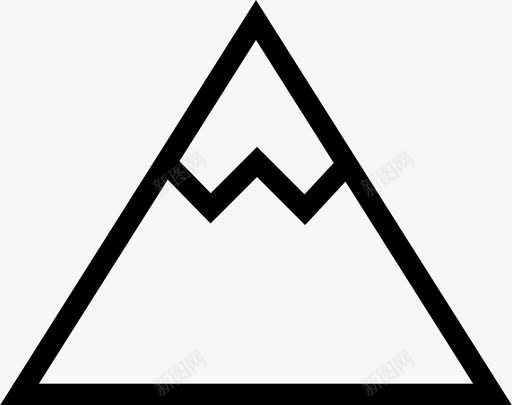 山目标远足图标svg_新图网 https://ixintu.com 基本 山 旅行 目标 远足