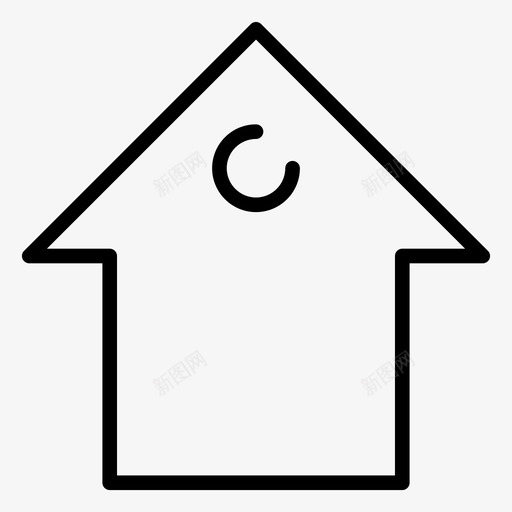 房屋建筑房产图标svg_新图网 https://ixintu.com 住宅 度假和旅游线路图标 建筑 房产 房地产 房屋