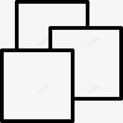 正方形装饰图标svg_新图网 https://ixintu.com 图案 正方形 薄几何图形 装饰 覆盖 设计