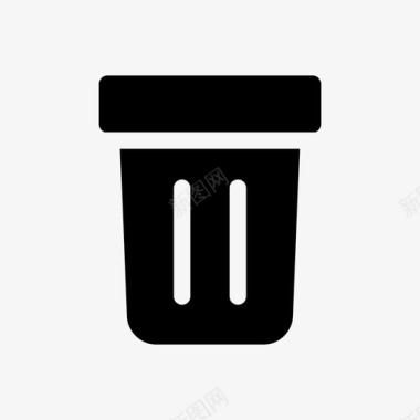 垃圾箱垃圾桶厨房图标图标
