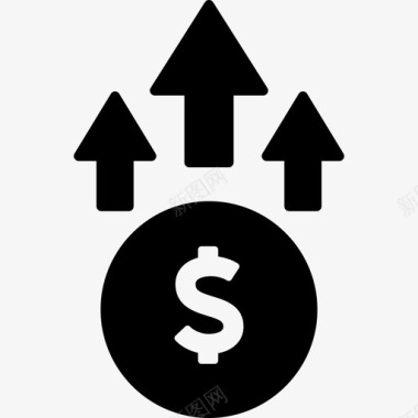 美元汇率商业商业和金融图标图标