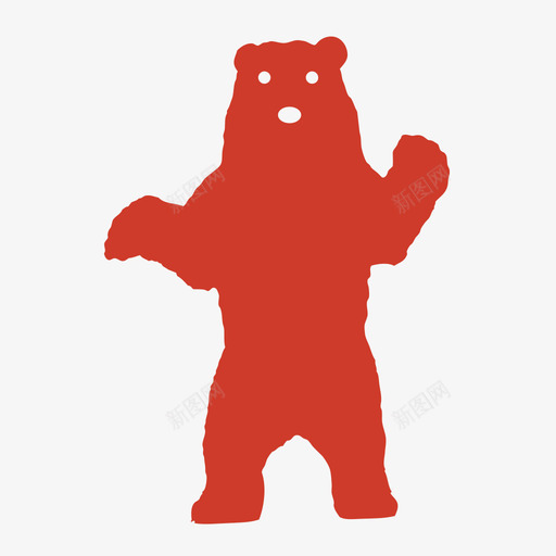 熊svg_新图网 https://ixintu.com 熊 动物 animal 简约 填充 单色