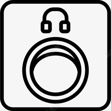 耳机端口组件计算机图标图标