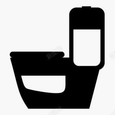 厕所水消耗量容器图标图标