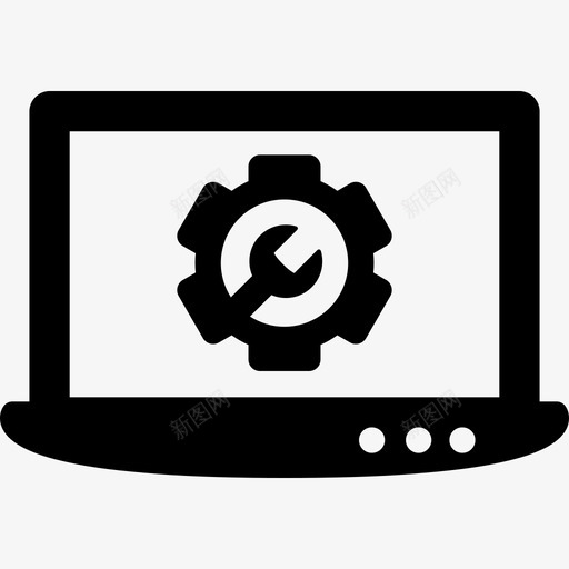 笔记本电脑设置技术技术支持图标svg_新图网 https://ixintu.com 技术 技术支持 笔记本电脑设置