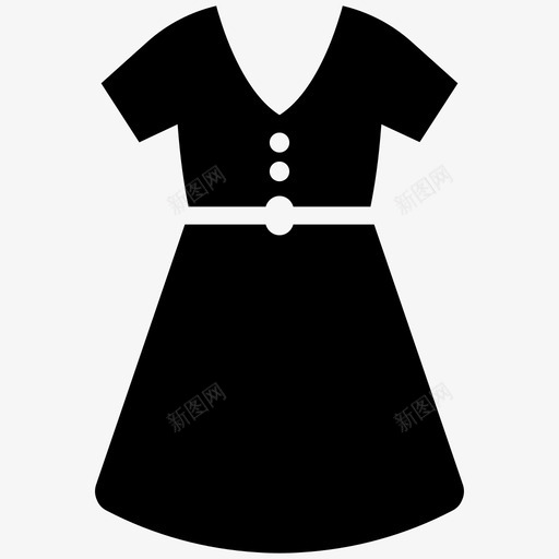 服装女装购物电子商务图标svg_新图网 https://ixintu.com 女装 服装 购物电子商务